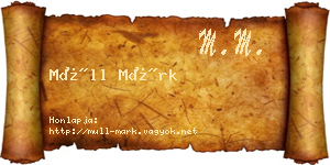 Müll Márk névjegykártya
